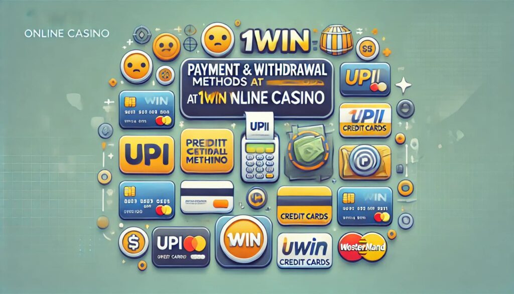 Payment and Withdrawal Methods at 1win Online Casino